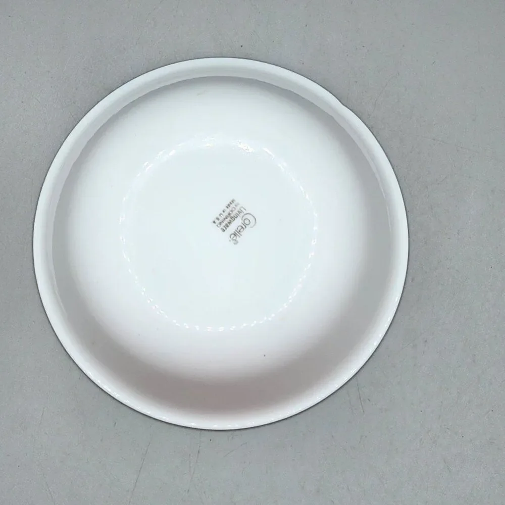 orelle Winter Frost White Cereal Soup Salad Bowl 6 1/4